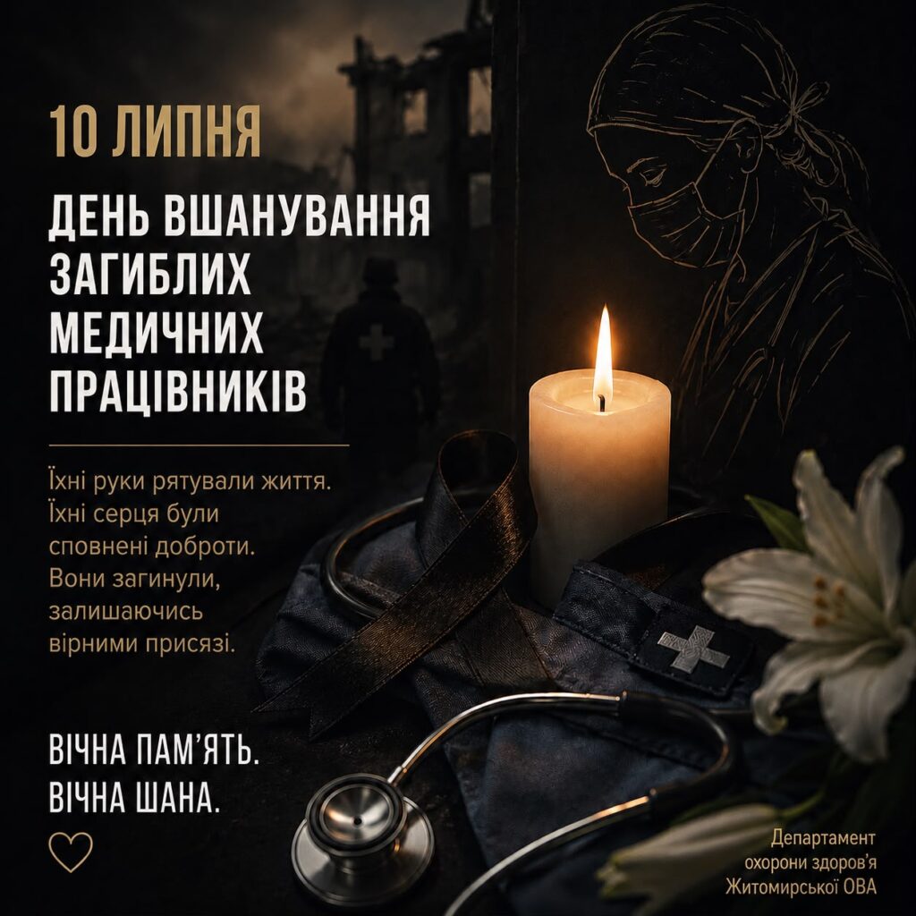 10 липня в Україні — День вшанування пам’яті загиблих медиків